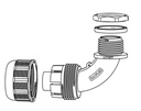 90° 1/2-in Liquid-Tight Connector