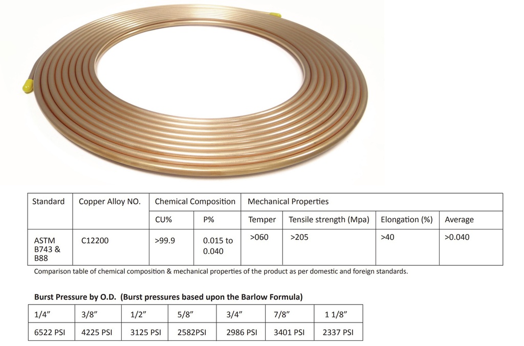 Copper Line 3/8 50ft