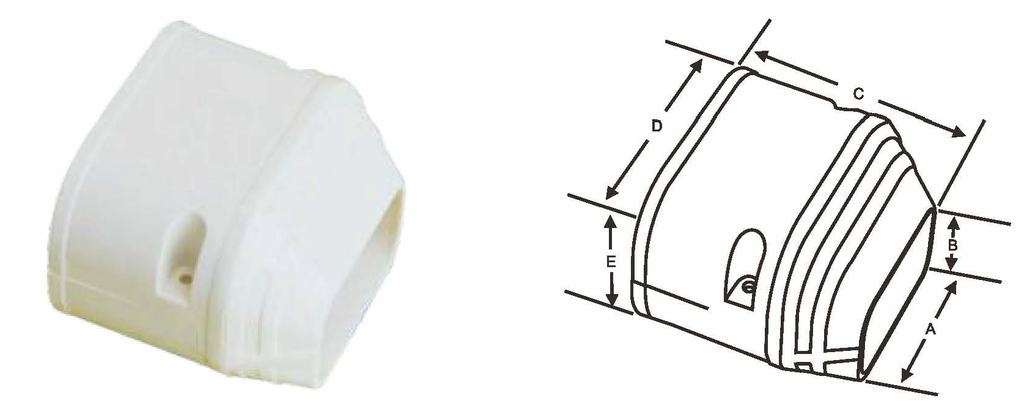(418)3" Air Conditioner Duct - Tube Tail