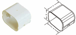 [AA101 W007] (414)3" Air Conditioner Duct - Coupling